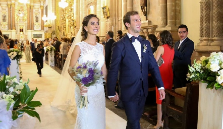  Lorena Andrés y Alejandro Abud ya son esposos.