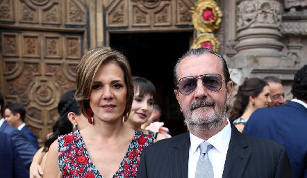  Cristina Barrett y Ángel Rivero.