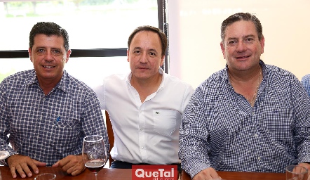  Carlos Malo, Christian Naranjo y Jacobo Payán.