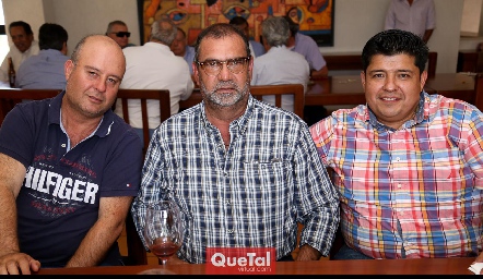  Gerardo Somohano, José Lorca y Mario Veliz.