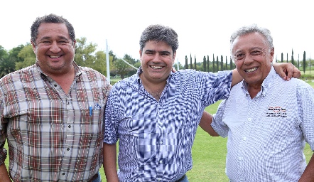  Eduardo Izar, Francisco Leos y Carlos Díaz de León.