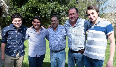  Eduardo Zacarías, Pipo Suárez, José Luis Suárez, Boro y Fernando Quijano.
