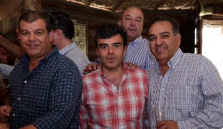  Luis Arturo Estrada, Alfonso Ortiz, Toño Lozano y José Luis Suárez.