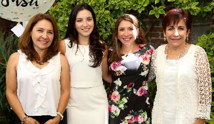  Alicia de la Rosa, Yusa de la Rosa, Montse Elizondo y Alicia Dibildox.