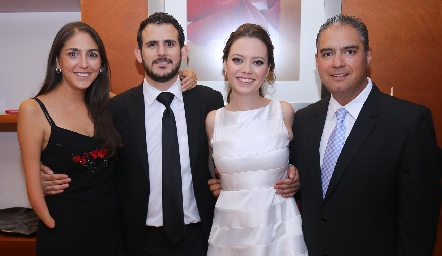  Fernanda Valdes, Mauricio Valdes, Marcela O’Farril y Lalo García.