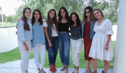 Marisol Aldrett, Alejandra Ortiz, Montse Toranzo, Ximena Cortés, Fernanda Cifuentes, Maricarmen Gómez y Tamara Esparza.