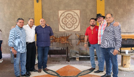  Antonio Sánchez, Manuel Paredes, José Ángel Morales, Enrique Amaral, Leonardo Gordoa y Jorge Schekaibán.