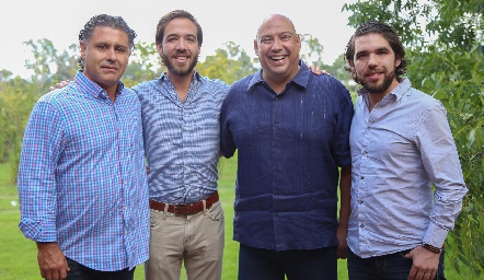  Memo de Alba, Andrés Anaya, José Ángel Morales y Bruno Anaya.