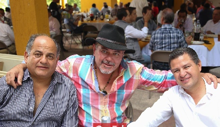  Jorge Schekaiban, Leonardo Gordoa y Alejandro de la Torre.