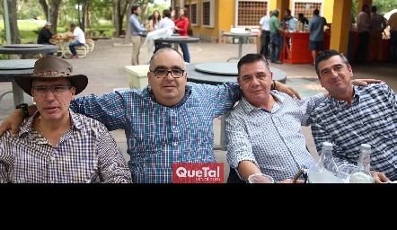  Mauricio Alcalde, Armando Rentería, Alejandro Martínez y David González.