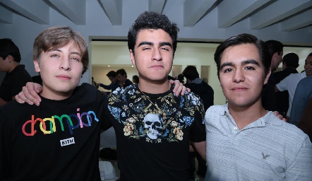  Pato Mayer, Adrián Montalvo y Beto Ayala.