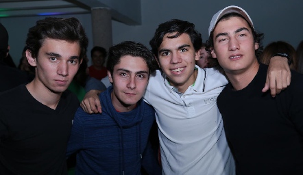  Rodrigo Zamorano, Christian Faz, Emiliano Medina y Santiago Figueroa.