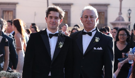  Fernando con su papá, Fernando Abud.