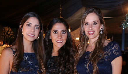  Adriana Estrada, Sofía Díaz de León y Melissa Compean.
