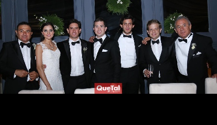  Antonio Musa, Eugenia Musa, Fernando Abud, Toño Musa, Julián Abud, Juan Carlos Feres y Fernando Abud.