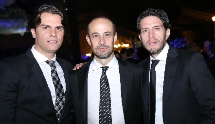  Juan Carlos Valladares, Alejandro Gutiérrez y Alejandro Lomelí.