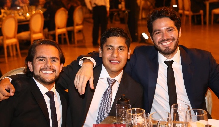  Ángel Elizondo, David Bustos y Juan Carlos Ramos.