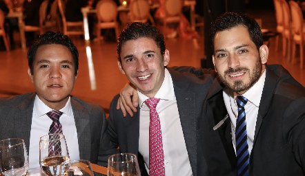  José Eduardo Delgado, Federico Garza y Arturo Hernández .