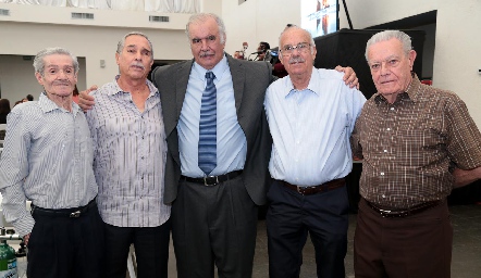  Bernardo Fuentes, Luis Ortiz, Mario Güemes, José Armando Zermeño y Alfredo Gallegos.
