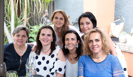  Sofía Hunter de Valle, Gabriela Gómez, Anabell Gaviño, Montse Gómez, Pita Cossío y Mimí Hinojosa.