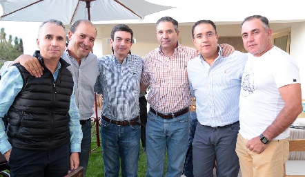 Ricardo Balbontín, Gabriel Valle, Óscar Silos, Pepe Maza, Óscar Villarreal y Javier Alcalde.