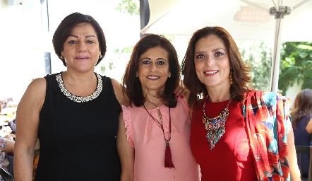  Hilda Chávez, Martha Elena Jasso y Lourdes Leyva.