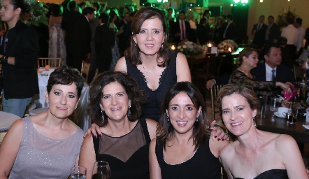  Marcela Milán, Claudia Díaz de Sandy, Yusa Coulón, Odile Sánchez y Marisa Valle.