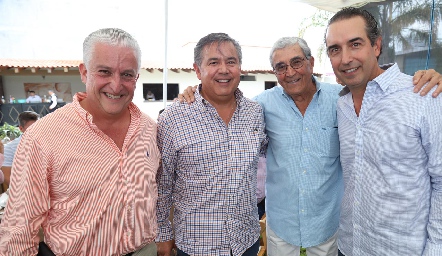  Luis Gómez, Mauricio Elizondo, Giba Galván y Alejandro Elizondo.