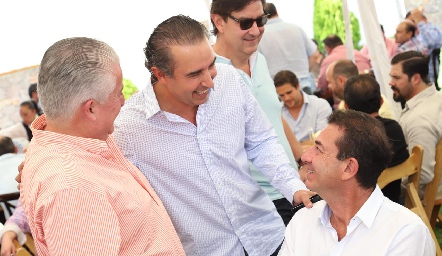  Luis Gómez, Alejandro Elizondo y Polo Córdova.