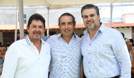  Dagoberto Castillo, Alejandro Elizondo y Salomón Dip.