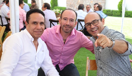  Benjamín García, Carlos Barberena y Alejandro Villalobos.