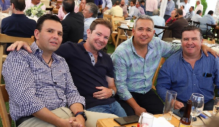  Pepe Tanus, Chema Rosillo, Jorge Villarreal y Rodrigo Gómez.