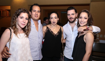  Lorena de la Parra, Carlos Sánchez, Samantha Corpi, Luis Alberto Mahbub y Laura Bravo.