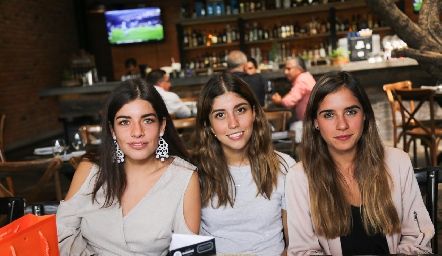  Ana Lu Díaz Infante, Paola Dávila y Gaby Lambert.