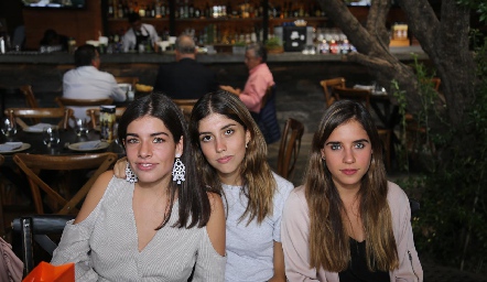  Ana Lu Díaz Infante, Paola Dávila y Gaby Lambert.