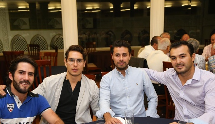  Alfonso Galán, Andrés Rosillo, José Fernández y Daniel Villaneda.