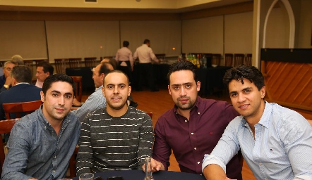 Edgar Abud, Fernando Rosales, Salvador Rodríguez y Anuar Garay .