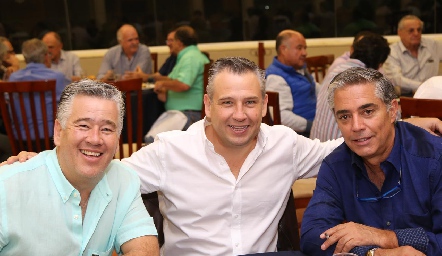 Paulo Galán, Héctor Galán y Gerardo Serrano.