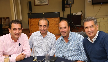  Polo Córdova, Pepe Medlich, Óscar Gaviño y José Luis Leiva .