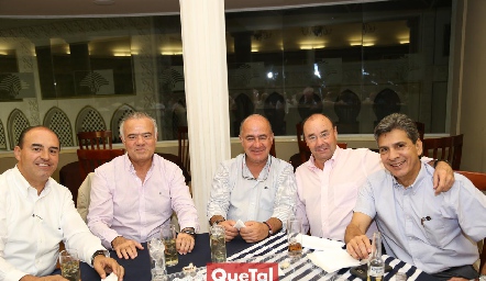 Fernando Pérez, Manolo Lorca, Rafael Olmos, Fernando López y Julio Castelo.