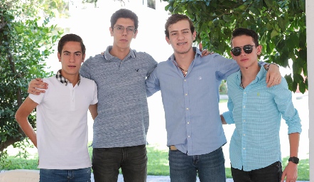  Juan Azcona, Santiago Castuera, David Estrada y Emiliano Díaz.