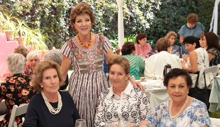  Lourdes Allende, Cecilia Quijano, Aurora Faz y Rebeca Oropeza.