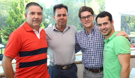  José Eduardo Maza, Héctor Gutiérrez, Daniel Goñi y Rommel Fernández .