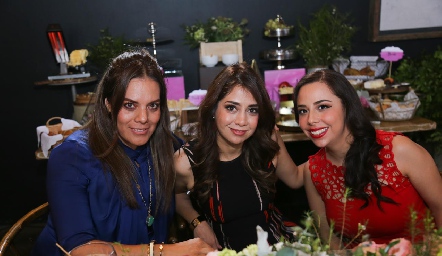  Rocío Acevedo, Marcela Ponce y Mónica de la Vega.