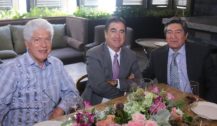  José Argüelles, Eduardo Acebo y Rubén Castillo.