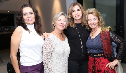  Paty González, Olivia Rachin, Gaby Godínez y Lidy Villalba.