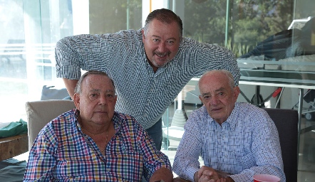  Jacobo Payán, Patricio Mendizábal y Tomás Alcalde.