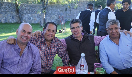  Quique Portillo, Fito Arriaga, Mauricio Alcalde y Alfredo Ayala.