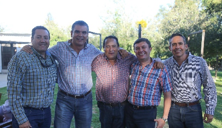  Rafael Olvera, Javier Tobías, Fito Arriaga, Ramiro Rodríguez y Arturo Hinojosa.