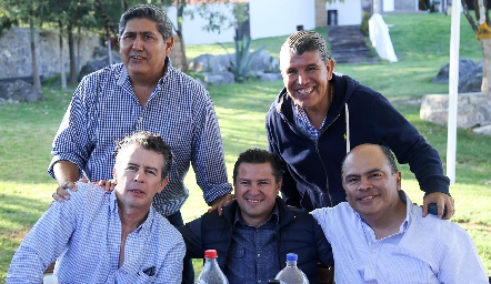  Sergio Ambriz, Jorge Cárdenas, Carlos Barajas, Alejandro de la Torre y Juan Romo.